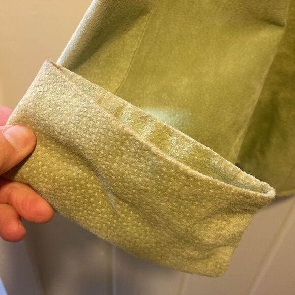 Lime Green Suede Jacket - Picture 5 of 6